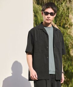 green label relaxing / グリーンレーベル リラクシング シャツ・ブラウス | WONDER CLOTH オープンカラー 3ポケット 半袖シャツ -ストレッチ・接触冷感・吸水速乾-