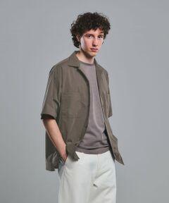 green label relaxing / グリーンレーベル リラクシング シャツ・ブラウス | WONDER CLOTH オープンカラー 3ポケット 半袖シャツ -ストレッチ・接触冷感・吸水速乾-