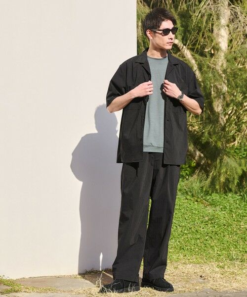 green label relaxing / グリーンレーベル リラクシング シャツ・ブラウス | WONDER CLOTH オープンカラー 3ポケット 半袖シャツ -ストレッチ・接触冷感・吸水速乾- | 詳細2