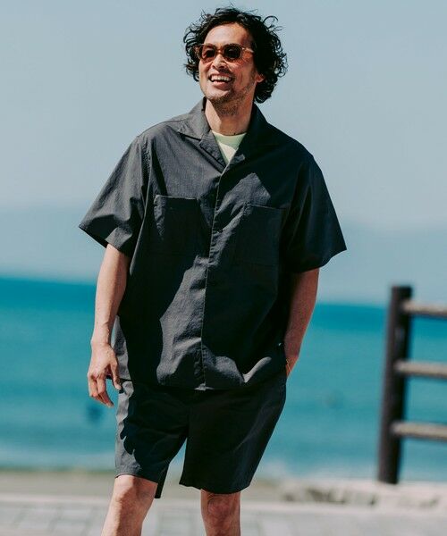 green label relaxing / グリーンレーベル リラクシング シャツ・ブラウス | WONDER CLOTH オープンカラー 3ポケット 半袖シャツ -ストレッチ・接触冷感・吸水速乾- | 詳細6