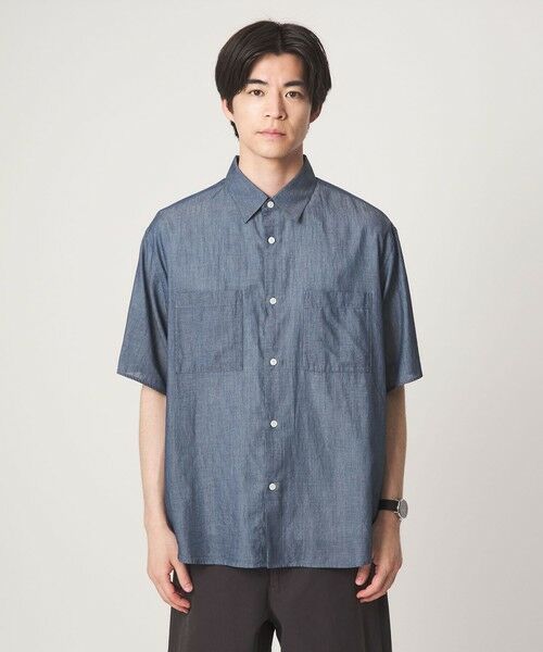 green label relaxing / グリーンレーベル リラクシング シャツ・ブラウス | 2.25オンス デニム レギュラーカラー 半袖 シャツ | 詳細19