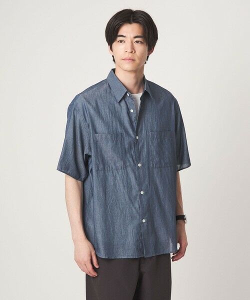 green label relaxing / グリーンレーベル リラクシング シャツ・ブラウス | 2.25オンス デニム レギュラーカラー 半袖 シャツ | 詳細17