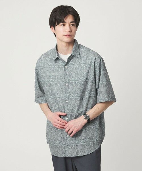 green label relaxing / グリーンレーベル リラクシング シャツ・ブラウス | William Morris ジャストルーズ 半袖 シャツ | 詳細2
