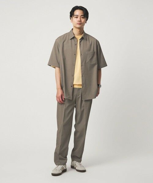 green label relaxing / グリーンレーベル リラクシング シャツ・ブラウス | ポリエステル ドビー ジャストルーズ 半袖 シャツ -接触冷感・吸水速乾・ストレッチ- | 詳細18
