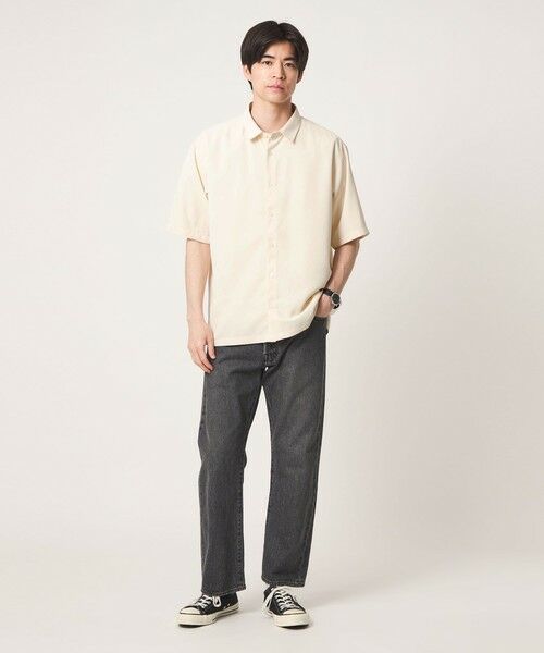 green label relaxing / グリーンレーベル リラクシング シャツ・ブラウス | 【WEB限定】JUST fit ソフトドレープ ボックスシルエット 半袖 シャツ | 詳細1