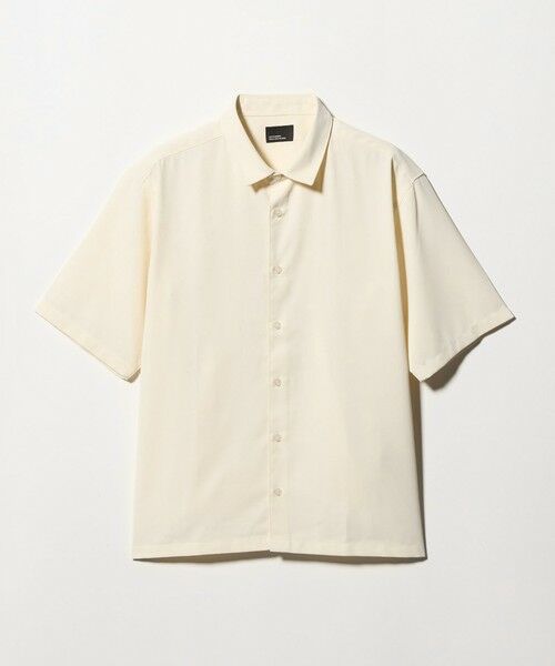 green label relaxing / グリーンレーベル リラクシング シャツ・ブラウス | 【WEB限定】JUST fit ソフトドレープ ボックスシルエット 半袖 シャツ（OFF WHITE）