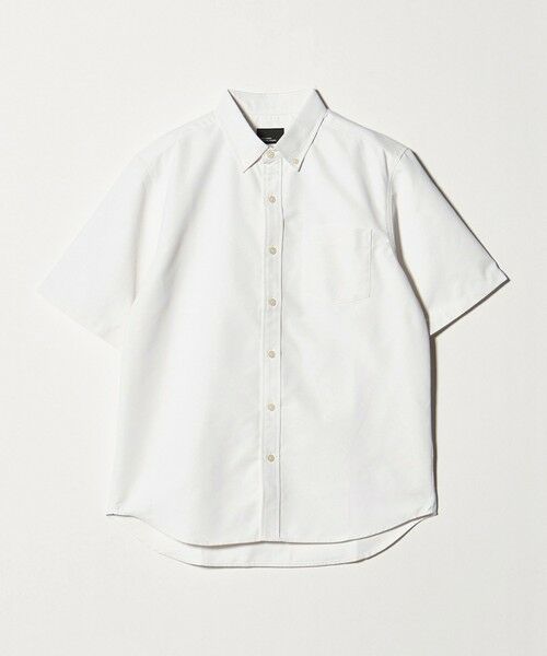 green label relaxing / グリーンレーベル リラクシング シャツ・ブラウス | 【WEB限定】JUST fit オックスフォード ボタンダウン 半袖 シャツ（WHITE）