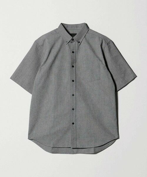 green label relaxing / グリーンレーベル リラクシング シャツ・ブラウス | 【WEB限定】JUST fit オックスフォード ボタンダウン 半袖 シャツ（BLACK）