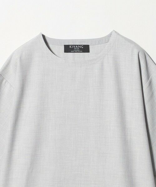 green label relaxing / グリーンレーベル リラクシング Tシャツ | KIVANC ノーカラー 半袖 Tシャツ | 詳細5
