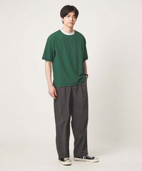 green label relaxing / グリーンレーベル リラクシング Tシャツ | KIVANC ノーカラー 半袖 Tシャツ | 詳細16