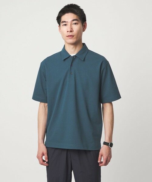 green label relaxing / グリーンレーベル リラクシング ポロシャツ | Somarti カノコ 半袖 ポロシャツ -遮熱・UVカット・吸水速乾-（TURQUOISE）