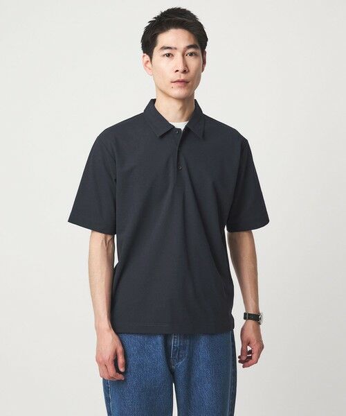 green label relaxing / グリーンレーベル リラクシング ポロシャツ | Somarti カノコ 半袖 ポロシャツ -遮熱・UVカット・吸水速乾-（NAVY）