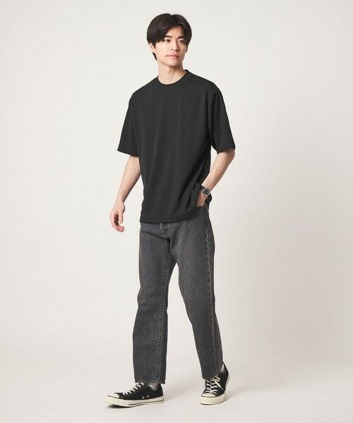 green label relaxing / グリーンレーベル リラクシング Tシャツ | 【WEB限定】JUST fit 刺繍ロゴ 半袖 Tシャツ -UVカット・吸水速乾- | 詳細5
