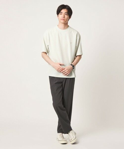green label relaxing / グリーンレーベル リラクシング Tシャツ | 【WEB限定】JUST fit 刺繍ロゴ 半袖 Tシャツ -UVカット・吸水速乾- | 詳細12