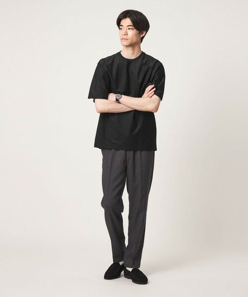 green label relaxing / グリーンレーベル リラクシング Tシャツ | ポリエステル ウール ツイル インレー 半袖 Tシャツ カットソー | 詳細5
