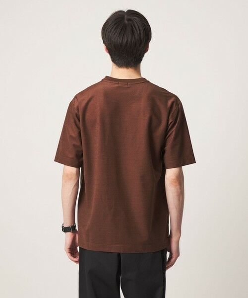 green label relaxing / グリーンレーベル リラクシング Tシャツ | ポリエステル ウール ツイル インレー 半袖 Tシャツ カットソー | 詳細12