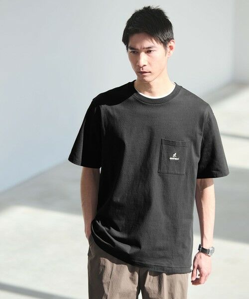 green label relaxing / グリーンレーベル リラクシング Tシャツ | 【別注】＜Gramicci＞GLR ドローストリング Tシャツ（BLACK）