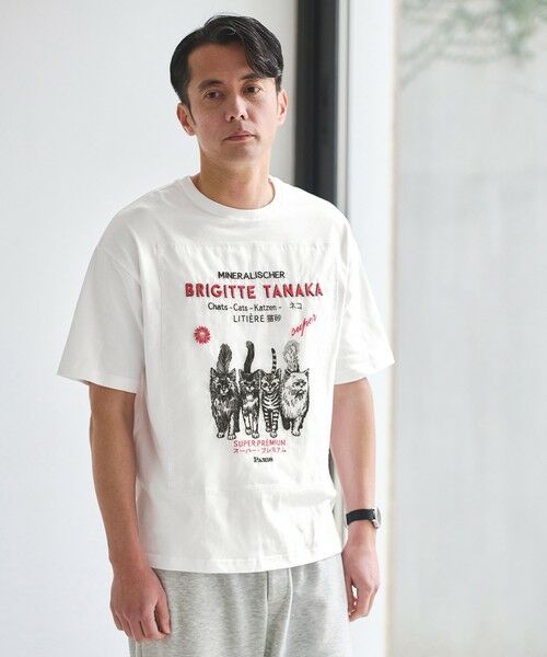 green label relaxing / グリーンレーベル リラクシング Tシャツ | 【別注】＜THE NERDYS×BRIGITTE TANAKA×GLR＞半袖Tシャツ（WHITE）