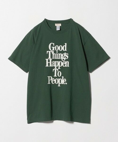 green label relaxing / グリーンレーベル リラクシング Tシャツ | ＜OAFISH＞GOOD THINGS 半袖 Tシャツ（DK.GREEN）