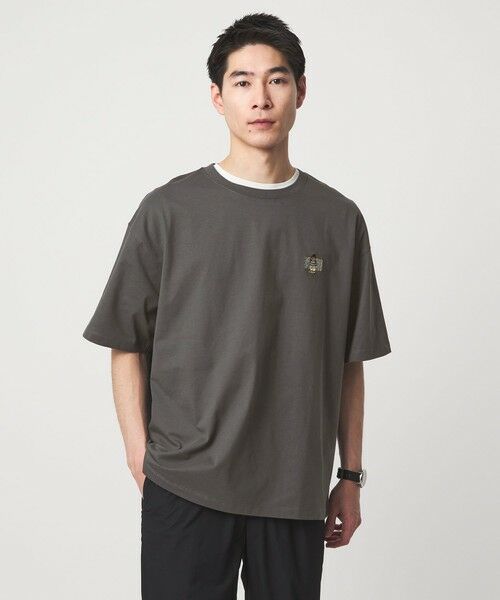 green label relaxing / グリーンレーベル リラクシング Tシャツ | 【別注】＜ROSTER BEAR＞GLR 刺しゅう ロゴ 半袖 Tシャツ（DK.GRAY）