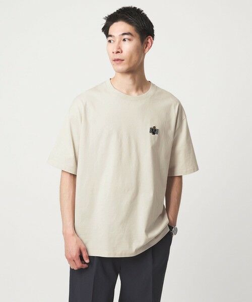 green label relaxing / グリーンレーベル リラクシング Tシャツ | 【別注】＜ROSTER BEAR＞GLR 刺しゅう ロゴ 半袖 Tシャツ（NATURAL）