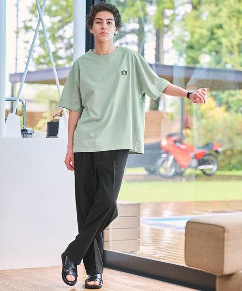 green label relaxing / グリーンレーベル リラクシング Tシャツ | 【別注】＜ROSTER BEAR＞GLR 刺しゅう ロゴ 半袖 Tシャツ | 詳細18