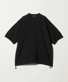 green label relaxing / グリーンレーベル リラクシング Tシャツ | ガーター ドローコード 半袖 クルーネック ニット -ウォッシャブル・UVカット・遮熱-