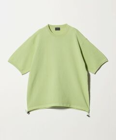 green label relaxing / グリーンレーベル リラクシング Tシャツ | ガーター ドローコード 半袖 クルーネック ニット -ウォッシャブル・UVカット・遮熱-