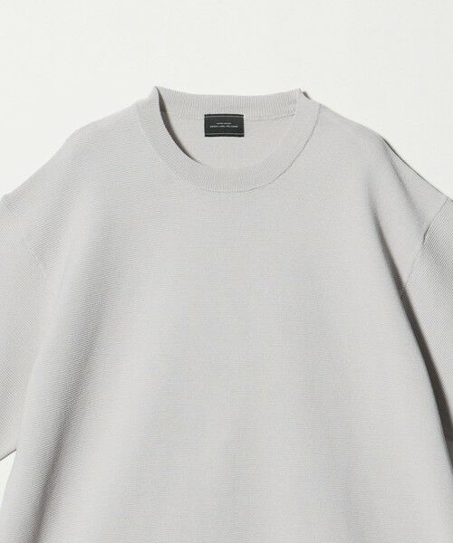 green label relaxing / グリーンレーベル リラクシング Tシャツ | ガーター ドローコード 半袖 クルーネック ニット -ウォッシャブル・UVカット・遮熱- | 詳細14