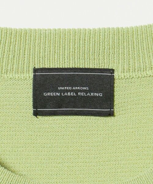 green label relaxing / グリーンレーベル リラクシング Tシャツ | ガーター ドローコード 半袖 クルーネック ニット -ウォッシャブル・UVカット・遮熱- | 詳細24