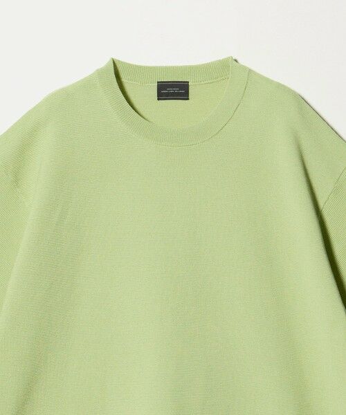green label relaxing / グリーンレーベル リラクシング Tシャツ | ガーター ドローコード 半袖 クルーネック ニット -ウォッシャブル・UVカット・遮熱- | 詳細8