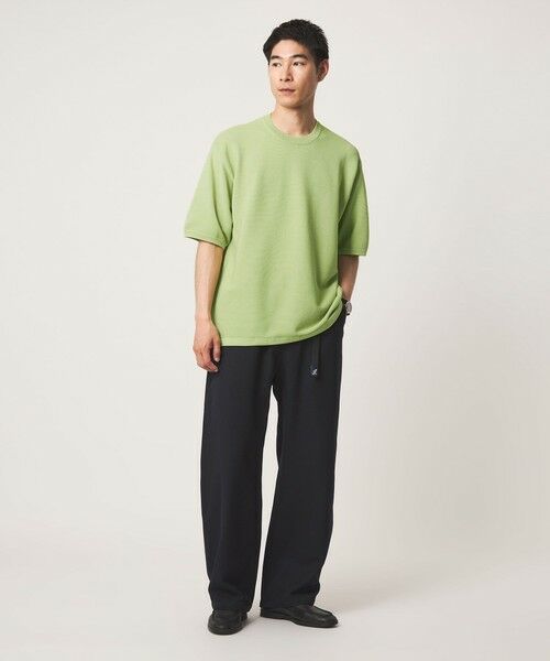 green label relaxing / グリーンレーベル リラクシング Tシャツ | ガーター ドローコード 半袖 クルーネック ニット -ウォッシャブル・UVカット・遮熱- | 詳細17