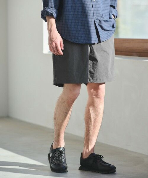 green label relaxing / グリーンレーベル リラクシング ショート・ハーフ・半端丈パンツ | WONDER CLOTH ショーツ ショートパンツ -ストレッチ・接触冷感・吸水速乾-(DK.GRAY)