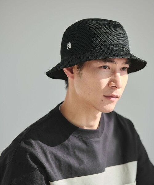 green label relaxing / グリーンレーベル リラクシング ハット | 【別注】＜NEW ERA＞メッシュ NY バケットハット 01（BLACK）