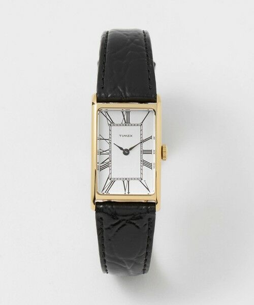 green label relaxing / グリーンレーベル リラクシング 腕時計 | ＜TIMEX＞1976 ドレス レクタングル リイシュー 腕時計（BLACK）