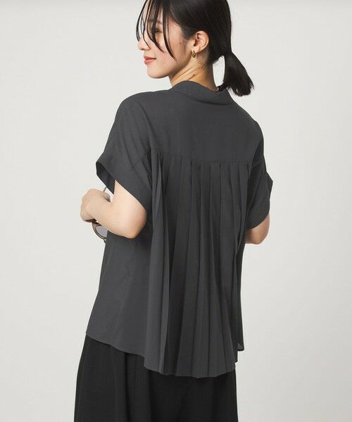 green label relaxing / グリーンレーベル リラクシング シャツ・ブラウス | 【WEB限定】＜at ease＞バック プリーツ ブラウス UVカット 通気性 | 詳細9