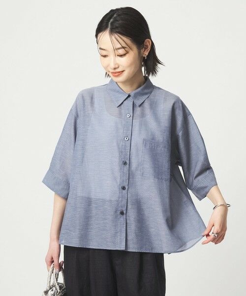 green label relaxing / グリーンレーベル リラクシング シャツ・ブラウス | アキハ バック タック シャツ | 詳細14