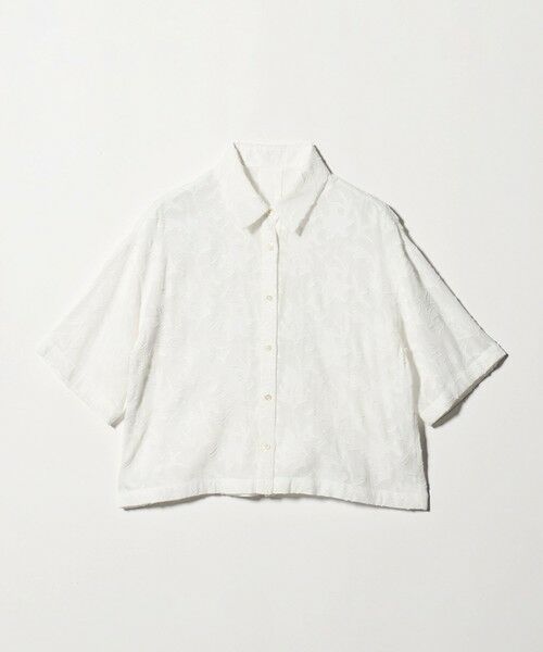 green label relaxing / グリーンレーベル リラクシング シャツ・ブラウス | カット ジャガード ショートスリーブ シャツ | 詳細14