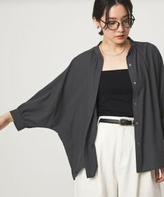 green label relaxing / グリーンレーベル リラクシング シャツ・ブラウス | 【WEB限定】＜at ease＞ノーカラー ギャザー ブラウス UVカット 通気性