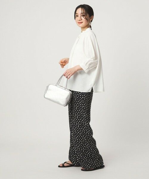 green label relaxing / グリーンレーベル リラクシング シャツ・ブラウス | 【WEB限定】＜at ease＞ノーカラー ギャザー ブラウス UVカット 通気性 | 詳細7
