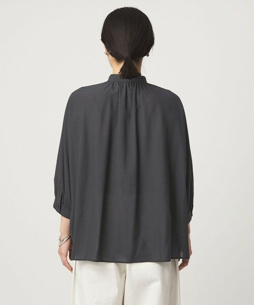 green label relaxing / グリーンレーベル リラクシング シャツ・ブラウス | 【WEB限定】＜at ease＞ノーカラー ギャザー ブラウス UVカット 通気性 | 詳細19