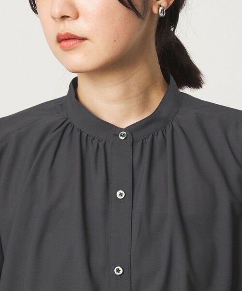 green label relaxing / グリーンレーベル リラクシング シャツ・ブラウス | 【WEB限定】＜at ease＞ノーカラー ギャザー ブラウス UVカット 通気性 | 詳細20