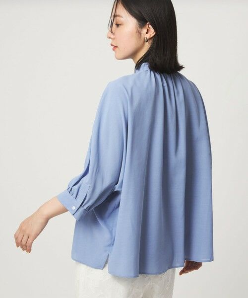 green label relaxing / グリーンレーベル リラクシング シャツ・ブラウス | 【WEB限定】＜at ease＞ノーカラー ギャザー ブラウス UVカット 通気性 | 詳細25