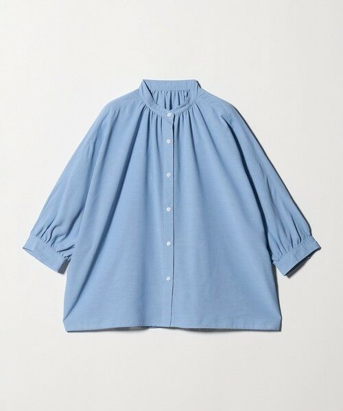 green label relaxing / グリーンレーベル リラクシング シャツ・ブラウス | 【WEB限定】＜at ease＞ノーカラー ギャザー ブラウス UVカット 通気性 | 詳細30