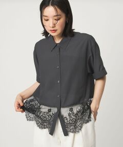 green label relaxing / グリーンレーベル リラクシング シャツ・ブラウス | 【WEB限定】＜at ease＞スソ レース ブラウス UVカット 通気性