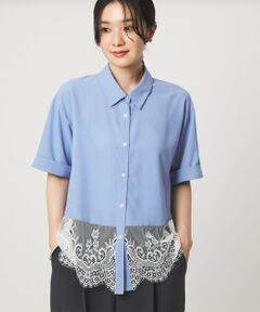 green label relaxing / グリーンレーベル リラクシング シャツ・ブラウス | 【WEB限定】＜at ease＞スソ レース ブラウス UVカット 通気性