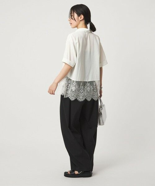 green label relaxing / グリーンレーベル リラクシング シャツ・ブラウス | 【WEB限定】＜at ease＞スソ レース ブラウス UVカット 通気性 | 詳細6