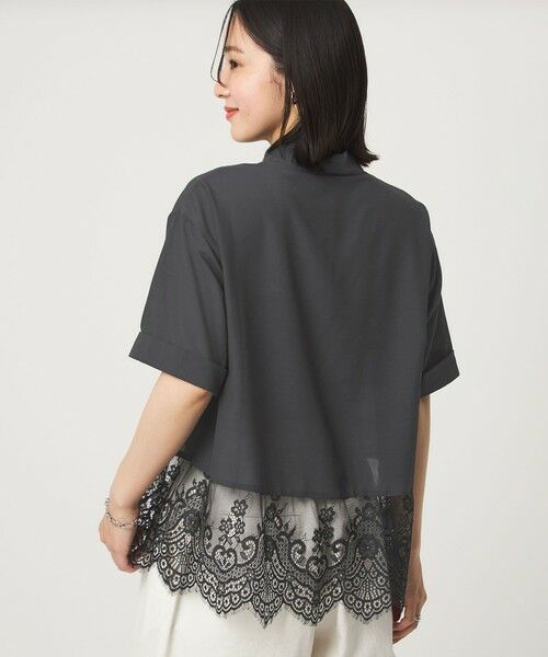 green label relaxing / グリーンレーベル リラクシング シャツ・ブラウス | 【WEB限定】＜at ease＞スソ レース ブラウス UVカット 通気性 | 詳細9
