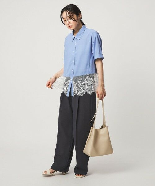 green label relaxing / グリーンレーベル リラクシング シャツ・ブラウス | 【WEB限定】＜at ease＞スソ レース ブラウス UVカット 通気性 | 詳細20