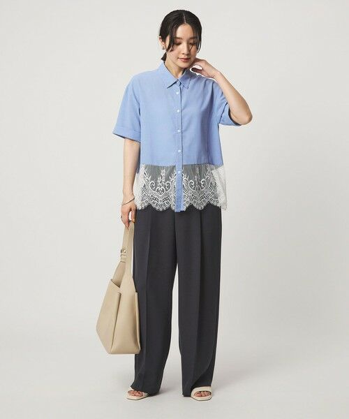 green label relaxing / グリーンレーベル リラクシング シャツ・ブラウス | 【WEB限定】＜at ease＞スソ レース ブラウス UVカット 通気性 | 詳細21